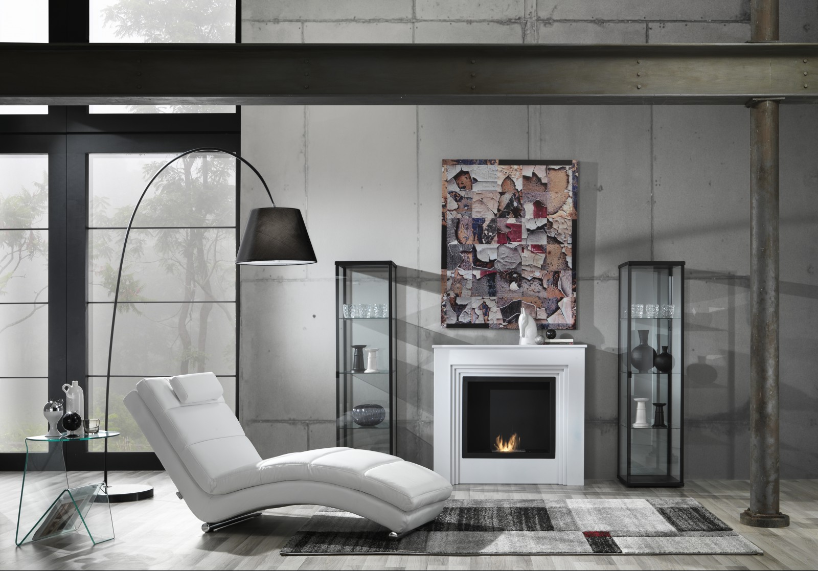 design konzolasztal üvegből