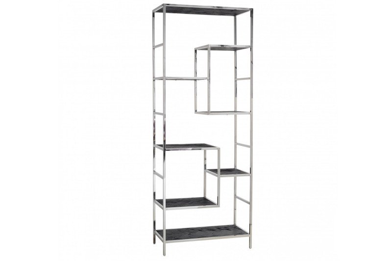 BLACKBONE exkluzív polc - 210cm - arany/ezüst RICHMOND