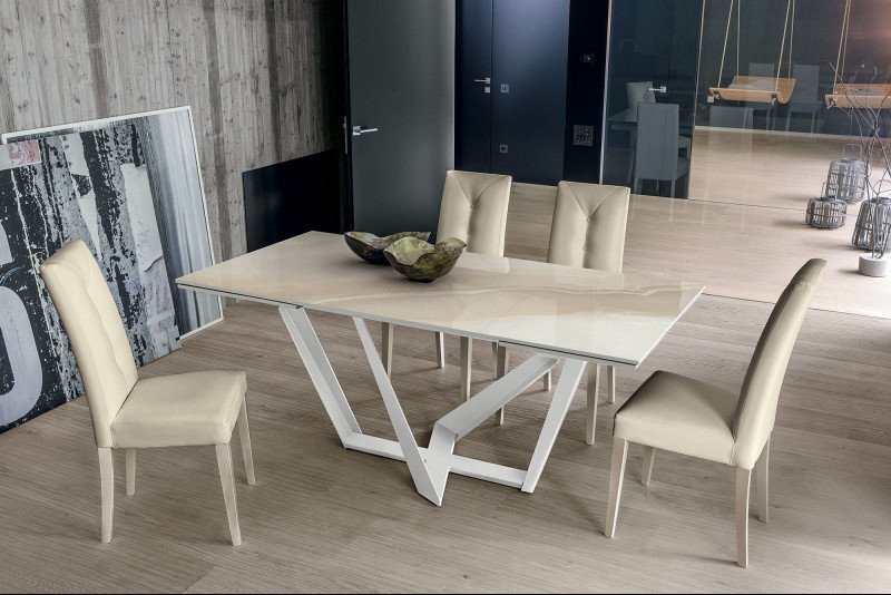 ATRIUM exkluzív kerámia bővíthető étkezőasztal - 160-240cm Bővíthető étkezőasztal