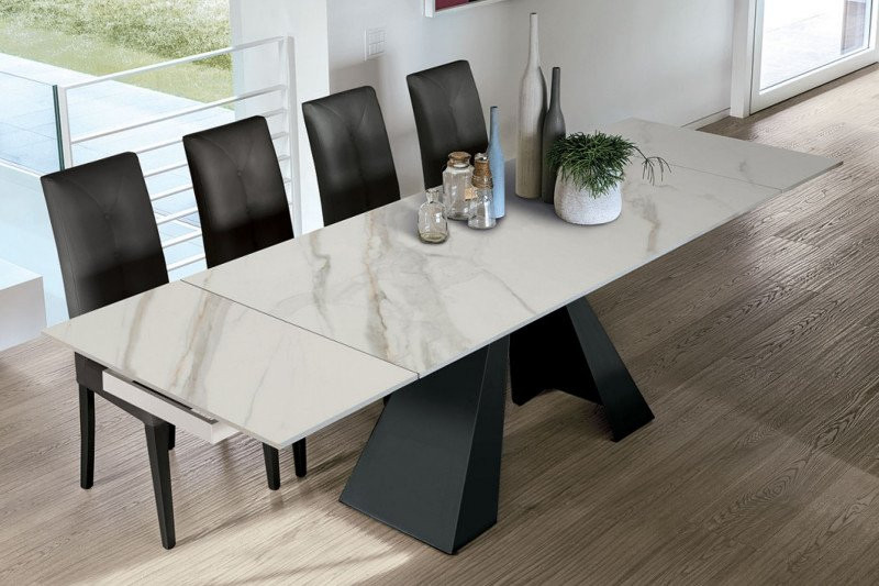 VESUVIO exkluzív kerámia bővíthető étkezőasztal - 160-240cm Bővíthető étkezőasztal