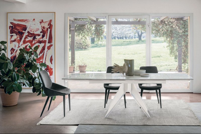 PERONI exkluzív kerámia bővíthető étkezőasztal  - 160-240cm Bővíthető étkezőasztal
