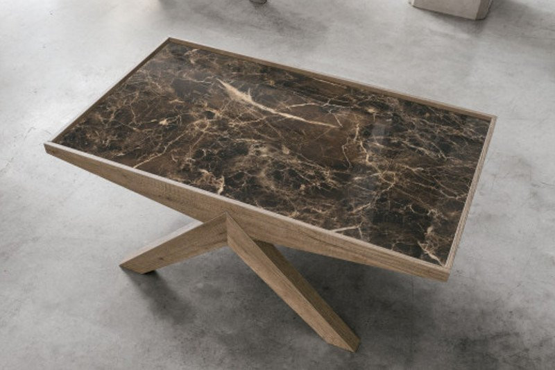 ARROW exkluzív dohányzóasztal - 90cm Kő