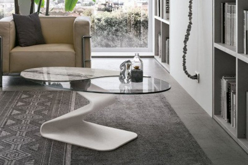 GRAM exkluzív dohányzóasztal - 110cm Kő
