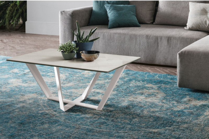 ATRIUM exkluzív dohányzóasztal - 90cm Kő