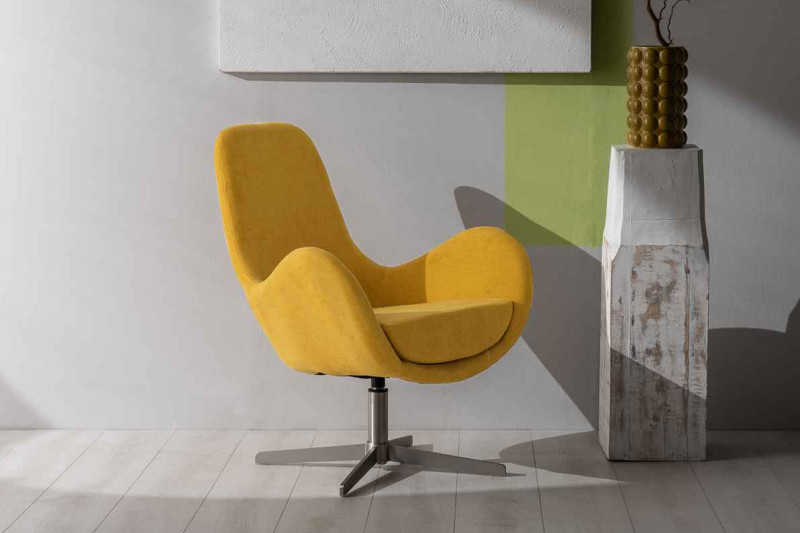 LUNA modern fotel - zöld/sárga/szürke/türkiz Stones