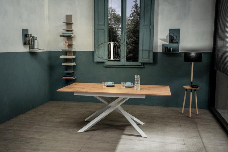 PULSE bővíthető design étkezőasztal - tölgy dekor Bővíthető étkezőasztal