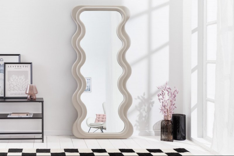 CURVY modern tükör - beige/pink/zöld/fehér - 160cm INVICTA
