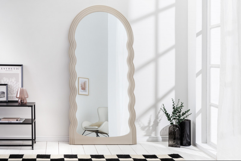 WAVE modern tükör - beige/pink/zöld 160cm INVICTA