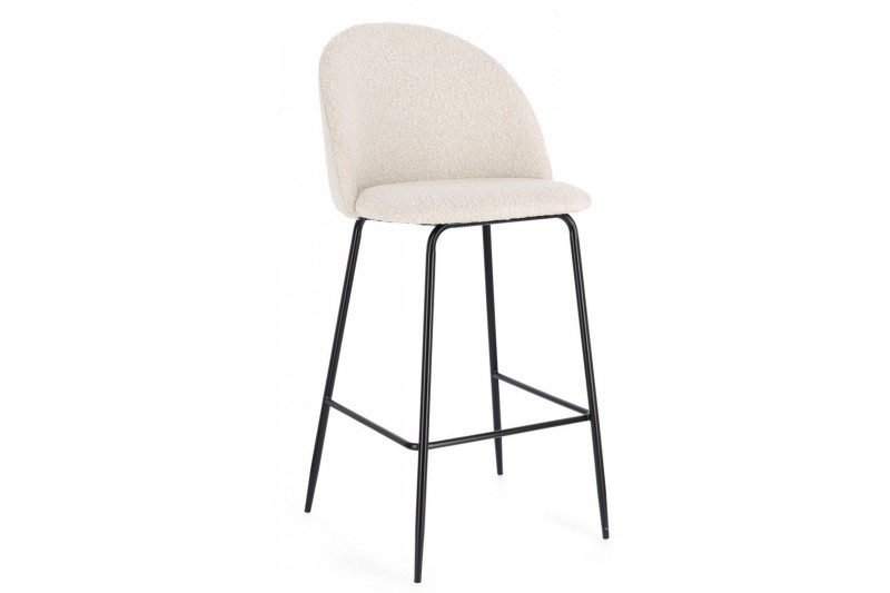 TANYA modern boucle bárszék - beige BIZZOTTO