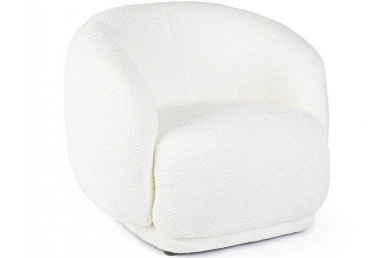 TECLA design boucle fotel - fehér/beige