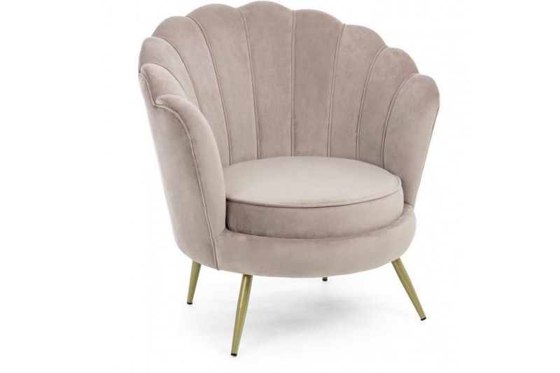 TULPE modern bársony fotel - szürke/mályva/kék BIZZOTTO