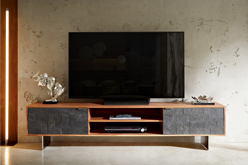 MARLOWE prémium akác TV-szekrény - 200/240cm