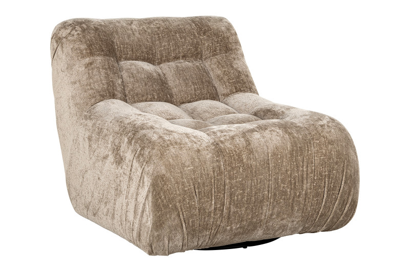 ROSSA exkluzív forgófotel - taupe/mályva/beige RICHMOND