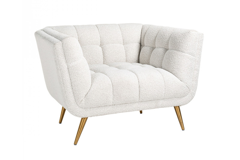 HOUXLEY exkluzív fotel - fehér/antracit/beige RICHMOND