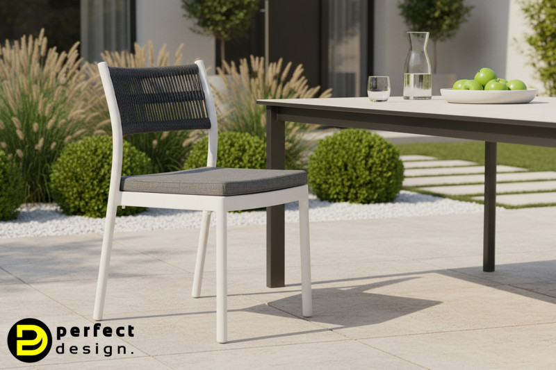 HAVANNA-II modern kültéri szék - antracit/szürke/zöld