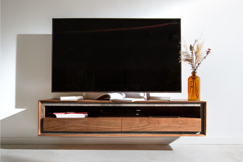 MELVILLE prémium akác fali TV-szekrény - 145/175/240cm bútor