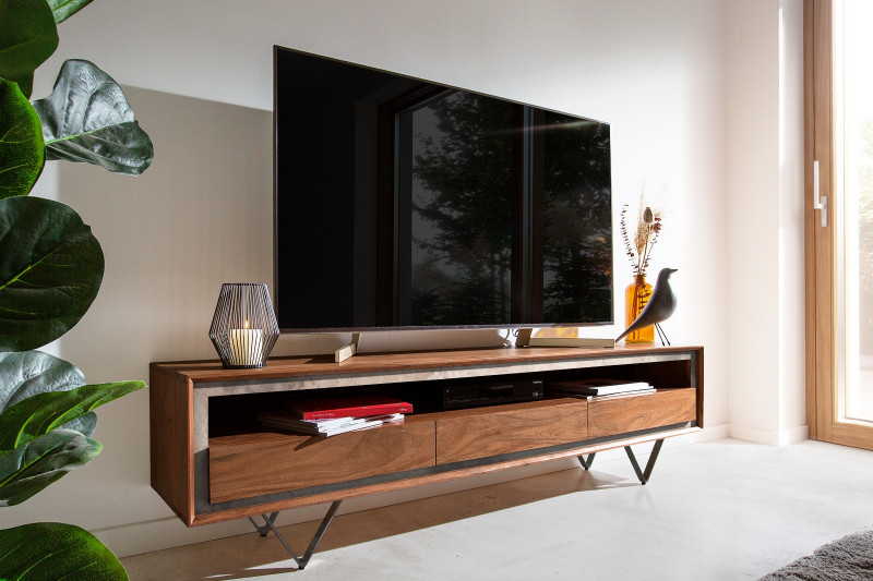 STONEGRACE prémium akác TV-szekrény - 145/175cm bútor