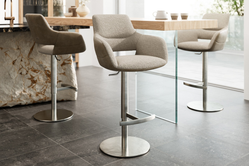 VESTA prémium bárszék - beige bouclé DELIFE