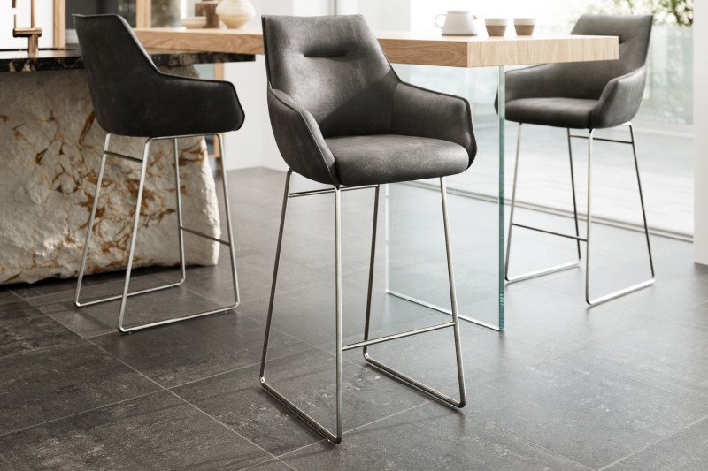 GEMINI prémium bárszék - antracit DELIFE