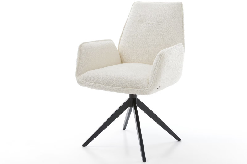 DENNING prémium bouclé étkezőszék - fehér