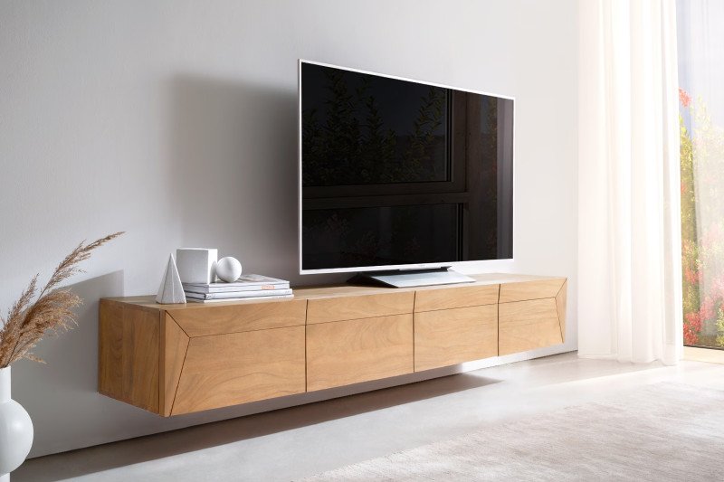 KENNEDY prémium akác fali TV-szekrény - 200/220cm bútor