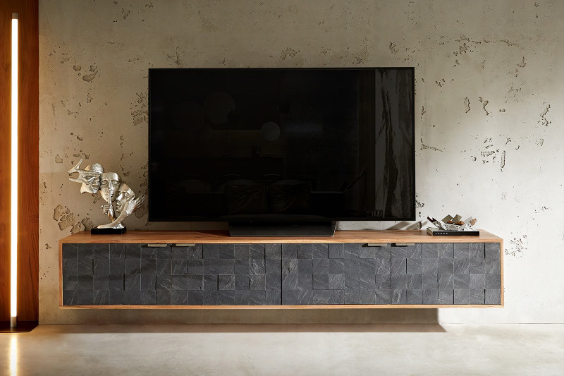 MARLOWE prémium akác fali TV-szekrény - 200/220cm bútor