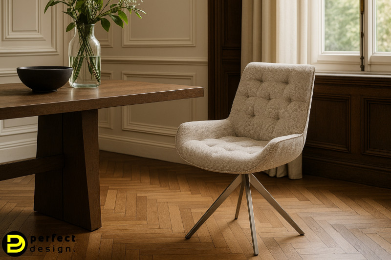 NAVIRA-II prémium boucle étkezőszék - beige DELIFE
