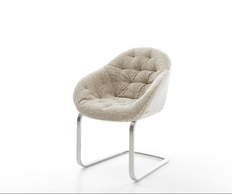 GAIO prémium boucle étkezőszék - beige/fehér/szürke DELIFE