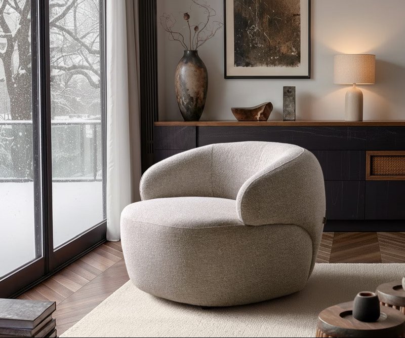 BONILLA design fotel - beige/szürke