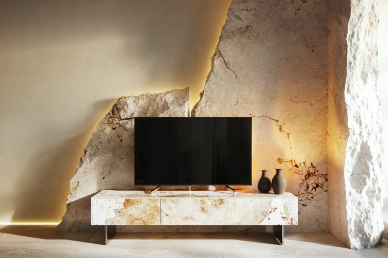 LITHOS  prémium kerámia TV-szekrény - 150/200cm bútor