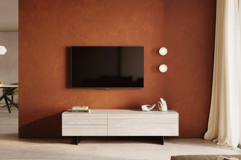 TRAVENO  prémium kerámia TV-szekrény - 180/220cm bútor