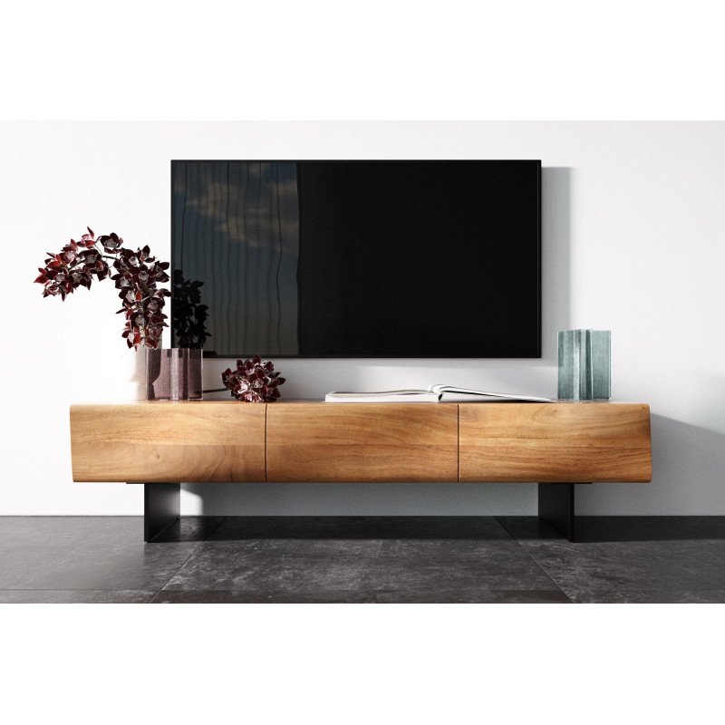 LOVECRAFT-II prémium akác TV-szekrény - 145/175/200cm