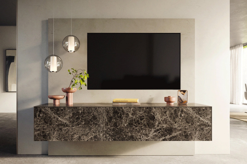 PALAZZO prémium kerámia fali TV-szekrény - 180/220cm bútor