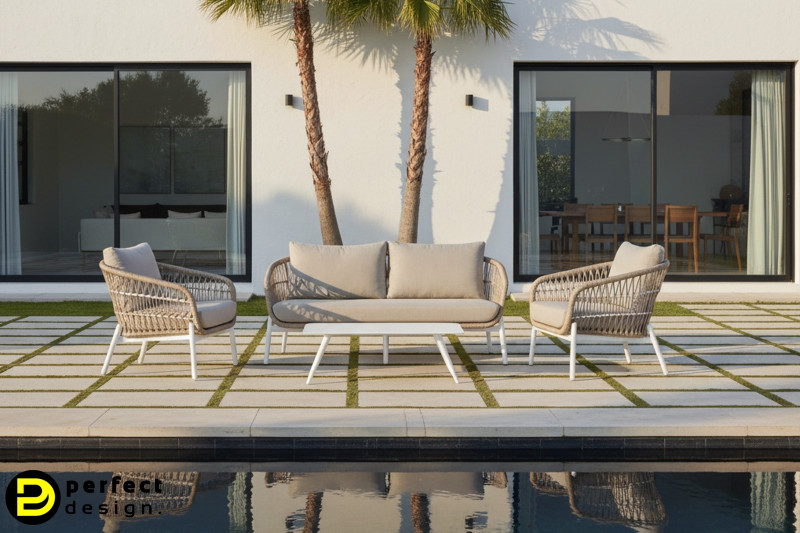 DORADO prémium kültéri szett - beige/szürke GRATTONI