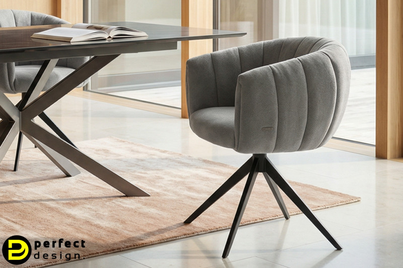 MOIRA-II prémium étkezőszék - szürke DELIFE