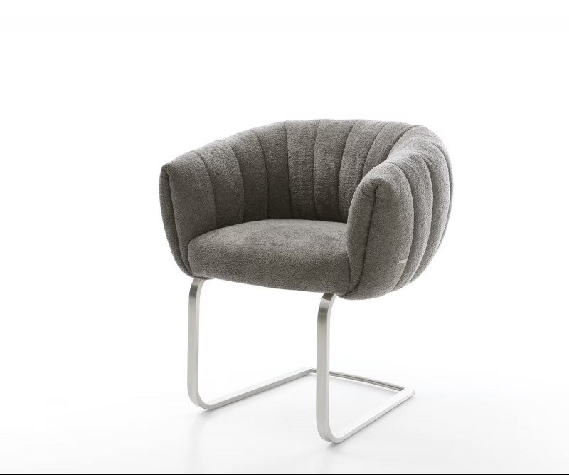 MOIRA prémium boucle étkezőszék - szürke