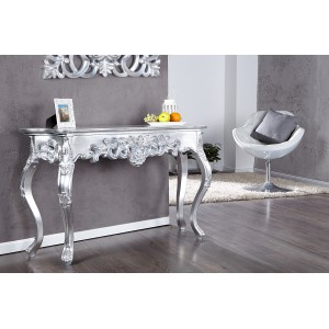 VENICE design konzolasztal 110cm - ezüst INVICTA