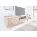 HEXAGON tömör akác Tv-szekrény - 140cm