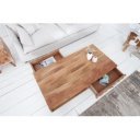 HEXAGON tömör akác dohányzóasztal - 100cm