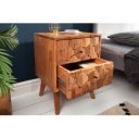 HEXAGON tömör akác éjjeliszekrény