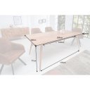 HEXAGON tömör akác étkezőasztal 160/200cm