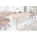 HEXAGON tömör akác étkezőasztal 160/200cm