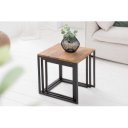 FUSIO tömör rózsafa lerakóasztal szett