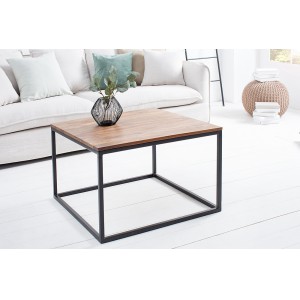 FUSIO tömör rózsafa dohányzóasztal  - 70cm Fa