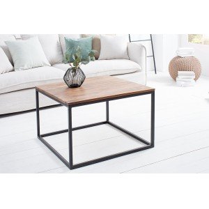 FUSIO tömör rózsafa dohányzóasztal  - 70cm Fa