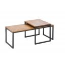 FUSIO - II tömör rózsafa dohányzóasztal szett