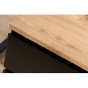 BIG DEAL görgős tároló - fekete/tölgy