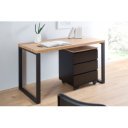 BIG DEAL görgős tároló - fekete/tölgy