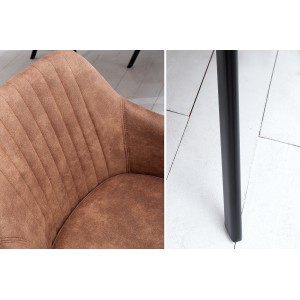 VIBE design szék - vintage barna