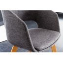 NORDIC STAR design szék - szürke/tölgy